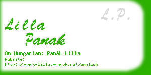 lilla panak business card