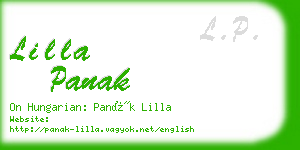lilla panak business card